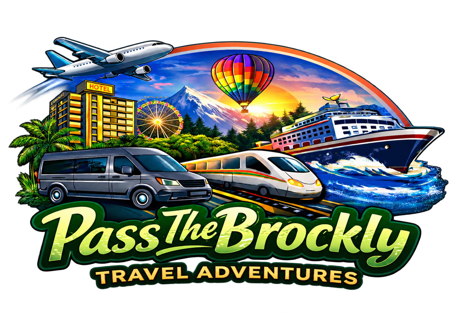 PassTheBrockly Travel Adventures logo